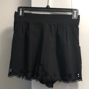 black lounge shorts